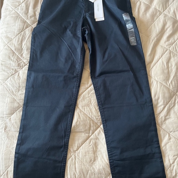 Calvin Klein Navy Blue Chinos Pants - Picture 1 of 3